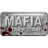 Mafia Staff Car Metal Novelty License Plate 6" x 3" (BP)