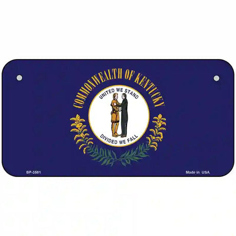 Kentucky State Flag Metal Novelty License Plate 6" x 3" (BP)