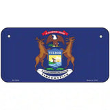 Michigan State Flag Metal Novelty License Plate 6" x 3" (BP)
