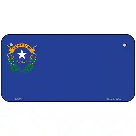 Nevada State Flag Metal Novelty License Plate 6" x 3" (BP)