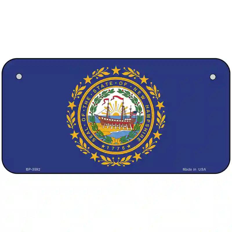 New Hampshire State Flag Metal Novelty License Plate 6" x 3" (BP)
