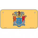 New Jersey State Flag Metal Novelty License Plate 6" x 3" (BP)