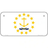 Rhode Island State Flag Metal Novelty License Plate 6" x 3" (BP)