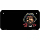 Pirate Offset Metal Novelty License Plate 6" x 3" (BP)