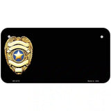 Police Badge Offset Metal Novelty License Plate 6" x 3" (BP)