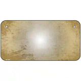 Gold White Fade Scratched License Plate Metal Novelty 6" x 3" (BP)