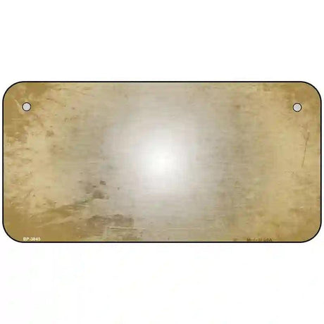 Gold White Fade Scratched License Plate Metal Novelty 6" x 3" (BP)