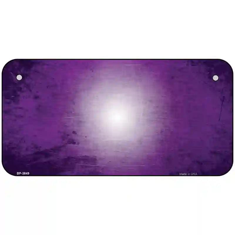 Purple White Fade Scratched License Plate Metal Novelty 6" x 3" (BP)