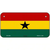 Ghana Flag Metal Novelty License Plate 6" x 3" (BP)
