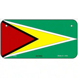 Guyana Flag Metal Novelty License Plate 6" x 3" (BP)