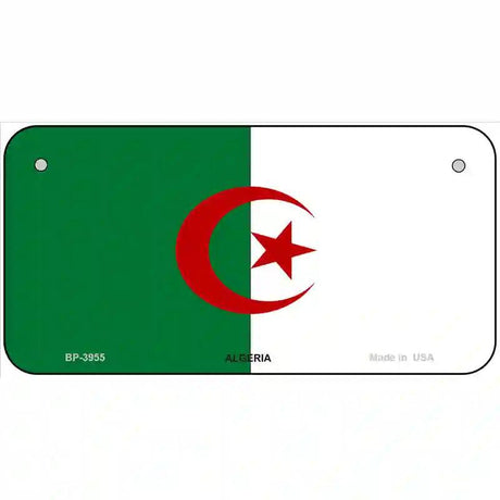 Algeria Flag Metal Novelty License Plate 6" x 3" (BP)