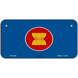 Asean Flag Metal Novelty License Plate 6" x 3" (BP)