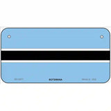 Botswana Flag Metal Novelty License Plate 6" x 3" (BP)