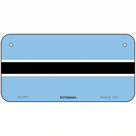Botswana Flag Metal Novelty License Plate 6" x 3" (BP)