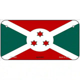 Burundi Flag Metal Novelty License Plate 6" x 3" (BP)