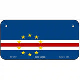 Cape Verde Flag Metal Novelty License Plate 6" x 3" (BP)