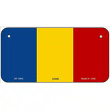 Chad Flag Metal Novelty License Plate 6" x 3" (BP)