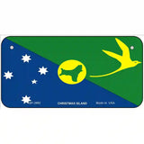 Christmas Island Flag Metal Novelty License Plate 6" x 3" (BP)