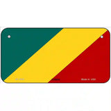 Congo Flag Metal Novelty License Plate 6" x 3" (BP)