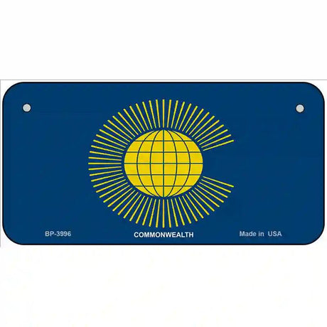 Commonwealth Flag Metal Novelty License Plate 6" x 3" (BP)