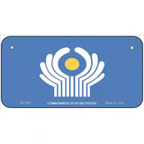 Commonwealth Of Ind States Flag Metal Novelty License Plate 6" x 3" (BP)