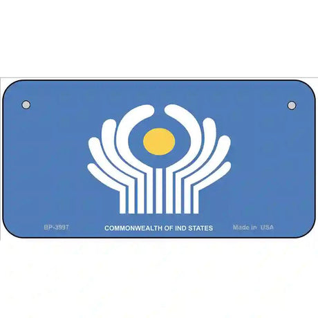 Commonwealth Of Ind States Flag Metal Novelty License Plate 6" x 3" (BP)