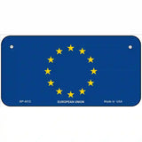 European Union Flag Metal Novelty License Plate 6" x 3" (BP)