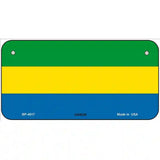 Gabon Flag Metal Novelty License Plate 6" x 3" (BP)
