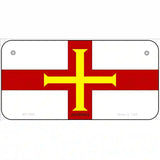 Guernsey Flag Metal Novelty License Plate 6" x 3" (BP)