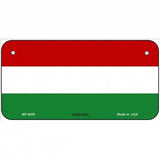 Hungary Flag Metal Novelty License Plate 6" x 3" (BP)
