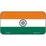 India Flag Metal Novelty License Plate 6" x 3" (BP)