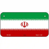 Iran Flag Metal Novelty License Plate 6" x 3" (BP)