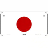 Japan Flag Metal Novelty License Plate 6" x 3" (BP)