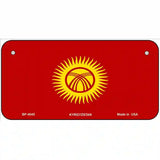Kyrgyzsyan Flag Metal Novelty License Plate 6" x 3" (BP)