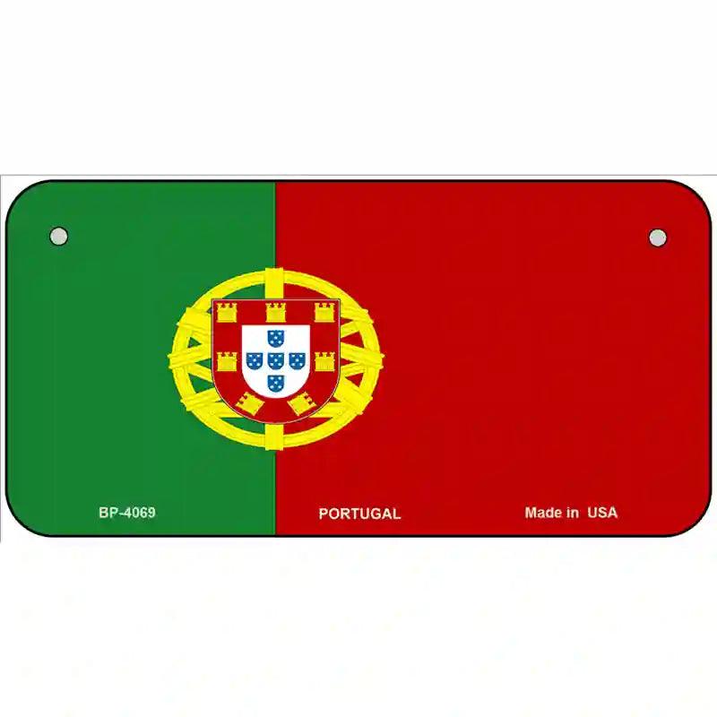 Portugal Flag Metal Novelty License Plate 6" x 3" (BP)