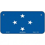 Micronesia Flag Metal Novelty License Plate 6" x 3" (BP)