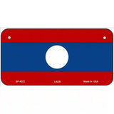 Laos Flag Metal Novelty License Plate 6" x 3" (BP)