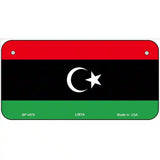 Libya Flag Metal Novelty License Plate 6" x 3" (BP)