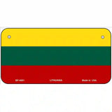 Lithuania Flag Metal Novelty License Plate 6" x 3" (BP)