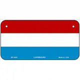 Luxembourg Flag Metal Novelty License Plate 6" x 3" (BP)