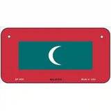 Maldives Flag Metal Novelty License Plate 6" x 3" (BP)