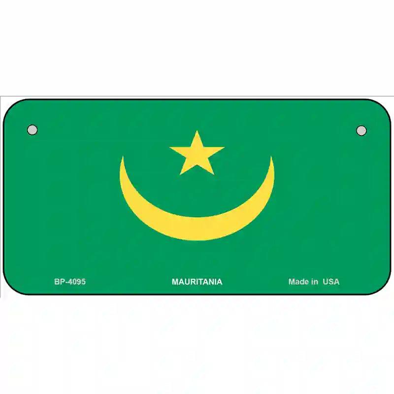 Mauritania Flag Metal Novelty License Plate 6" x 3" (BP)