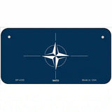 Nato Flag Metal Novelty License Plate 6" x 3" (BP)