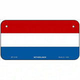 Netherlands Flag Metal Novelty License Plate 6" x 3" (BP)
