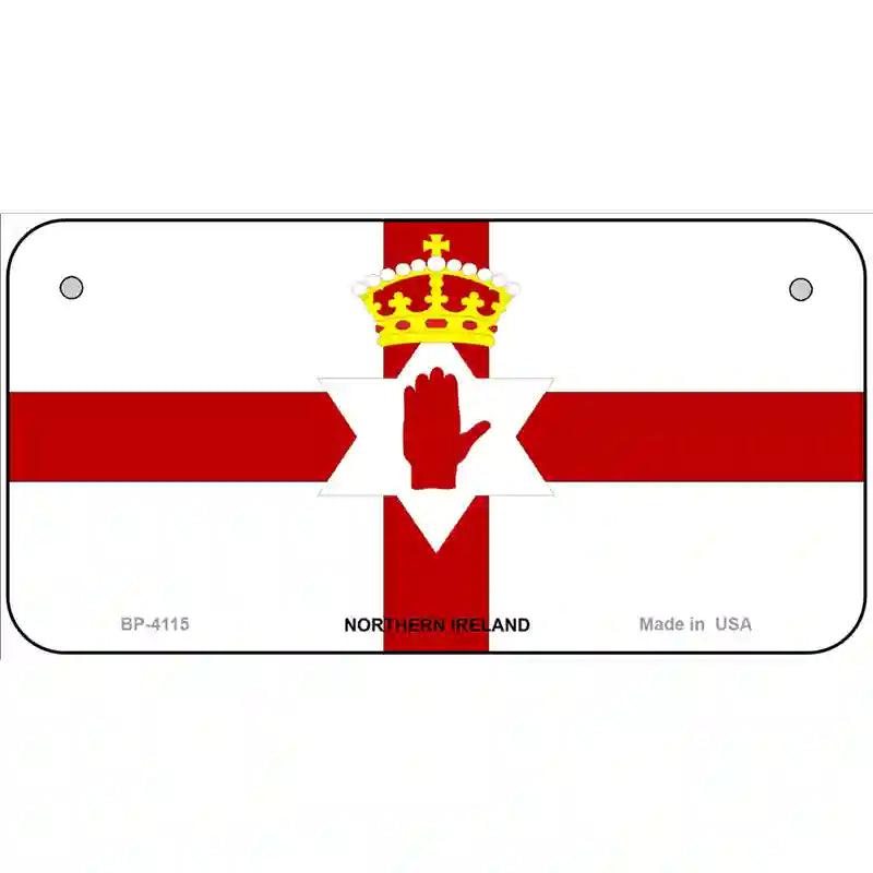 Northern Ireland Flag Metal Novelty License Plate 6" x 3" (BP)