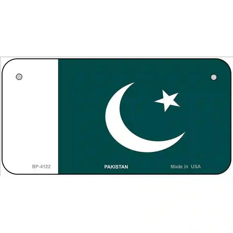 Pakistan Flag Metal Novelty License Plate 6" x 3" (BP)