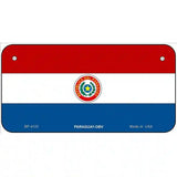 Paraguay-OBV Flag Metal Novelty License Plate 6" x 3" (BP)