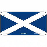 Scotland Flag Metal Novelty License Plate 6" x 3" (BP)