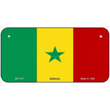 Senegal Flag Metal Novelty License Plate 6" x 3" (BP)