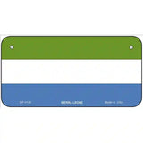 Sierra Leone Flag Metal Novelty License Plate 6" x 3" (BP)